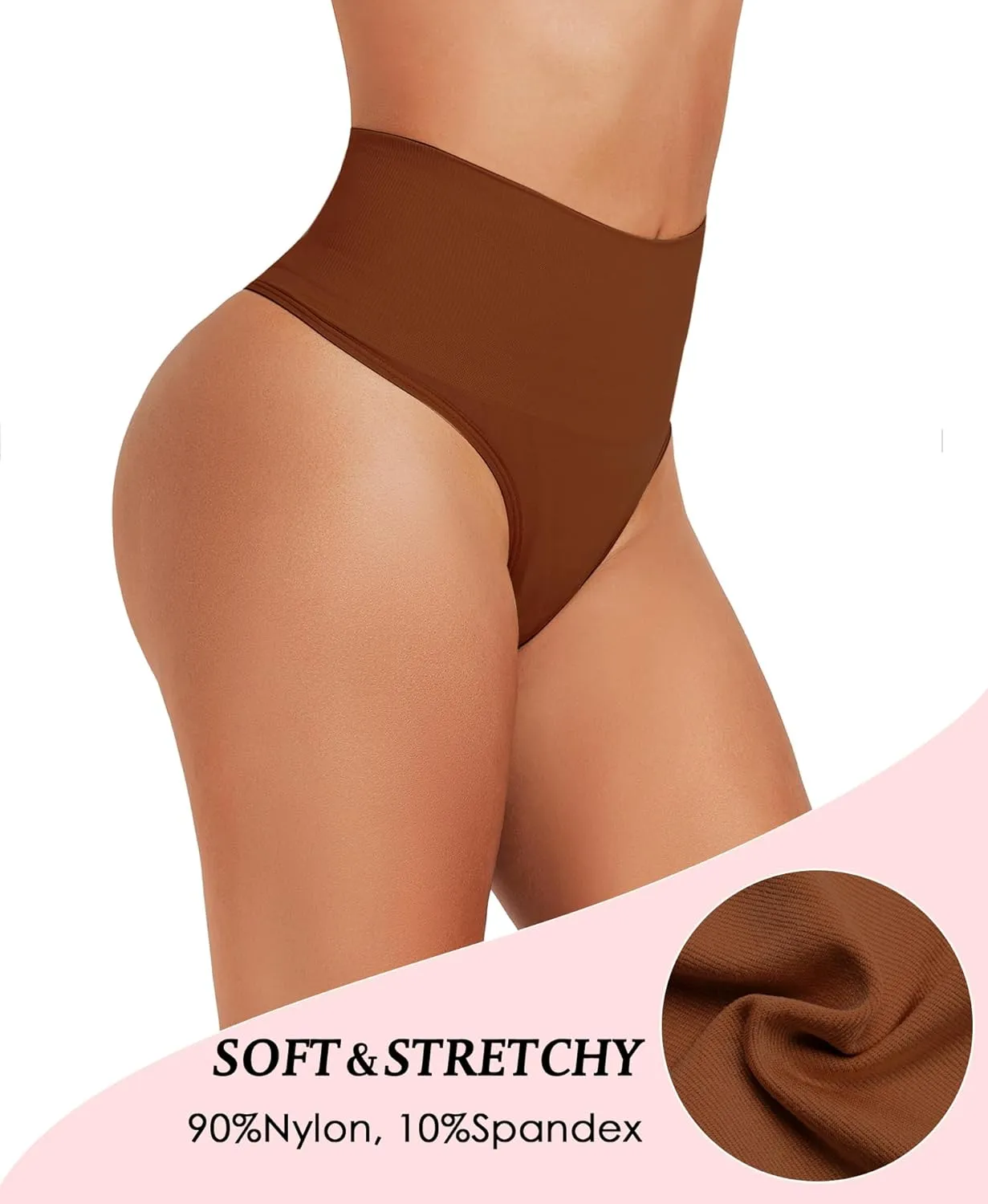 Seamless Thong Shapewear for Women Tummy Control Body Shaper Underwear Girdle High Waist Shaping Panties