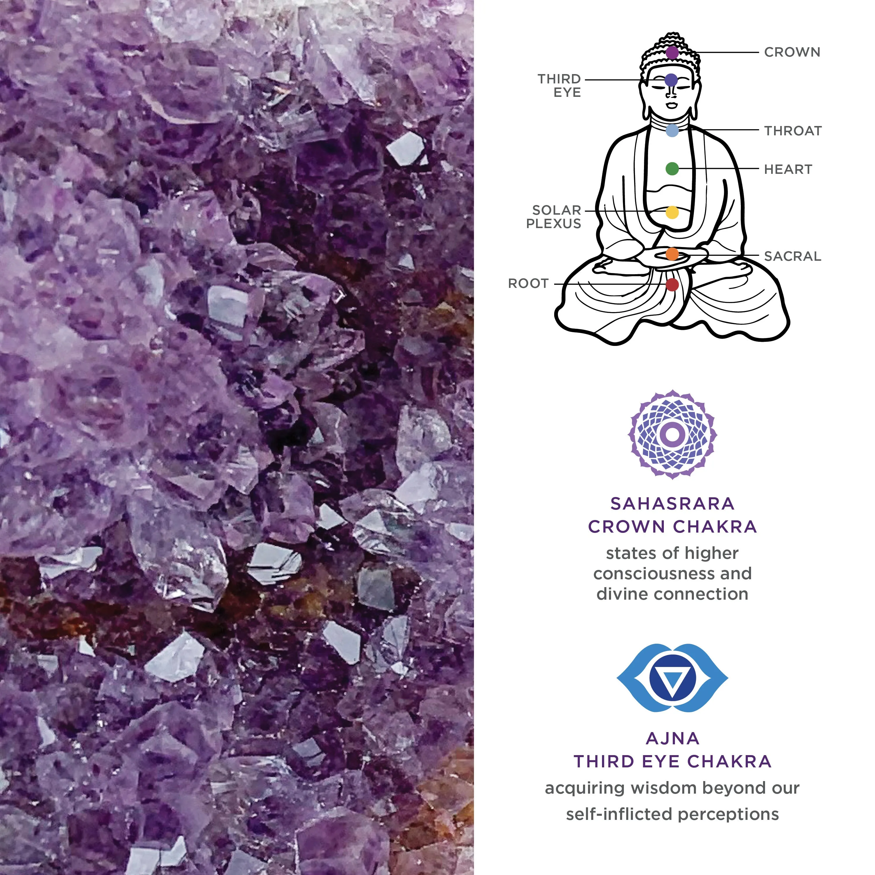 Threader Amethyst Earrings