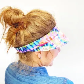 Tie-Dye Women's Summer Visor, Reversible Visor, Large Visor, Color Choices