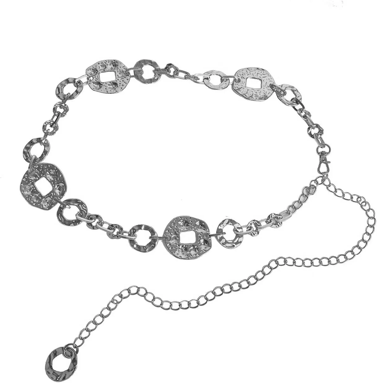 TOPACC Metal Link Chain Belt for Women Waist Chains Chunky Thick Chain Belt for Dresses Jeans