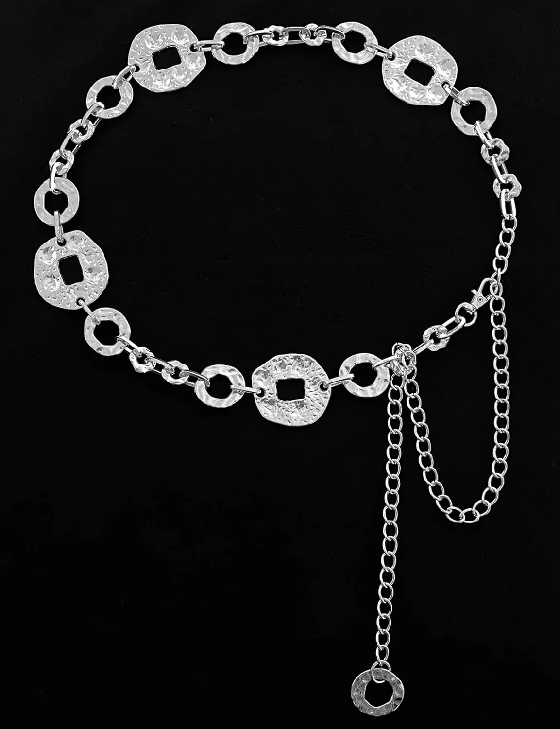 TOPACC Metal Link Chain Belt for Women Waist Chains Chunky Thick Chain Belt for Dresses Jeans