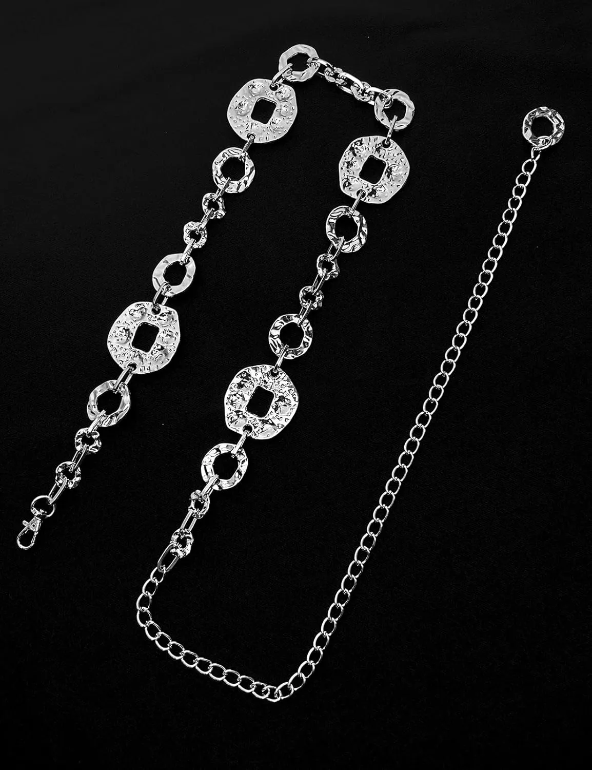 TOPACC Metal Link Chain Belt for Women Waist Chains Chunky Thick Chain Belt for Dresses Jeans