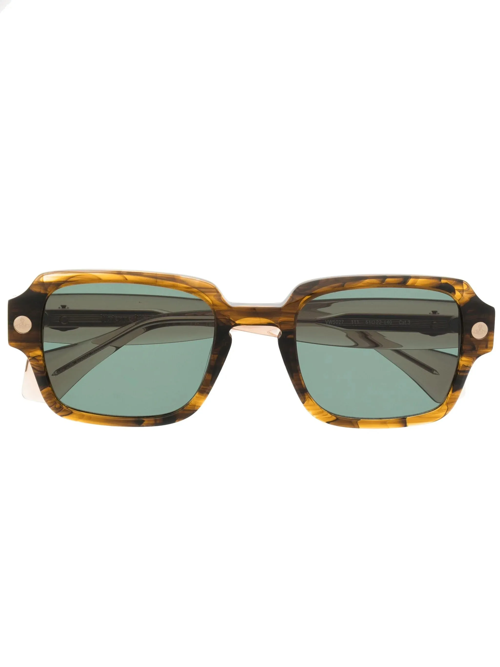 Tortoiseshell Square-Frame Sunglasses