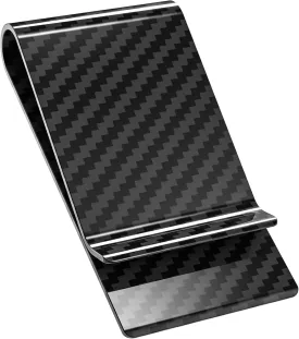 Travelambo Carbon Fiber Money Clip Front Pocket Wallet Minimalist Wallet Slim Wallet Credit Card Holder