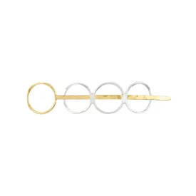 Two-Tone Circles Hair Pin