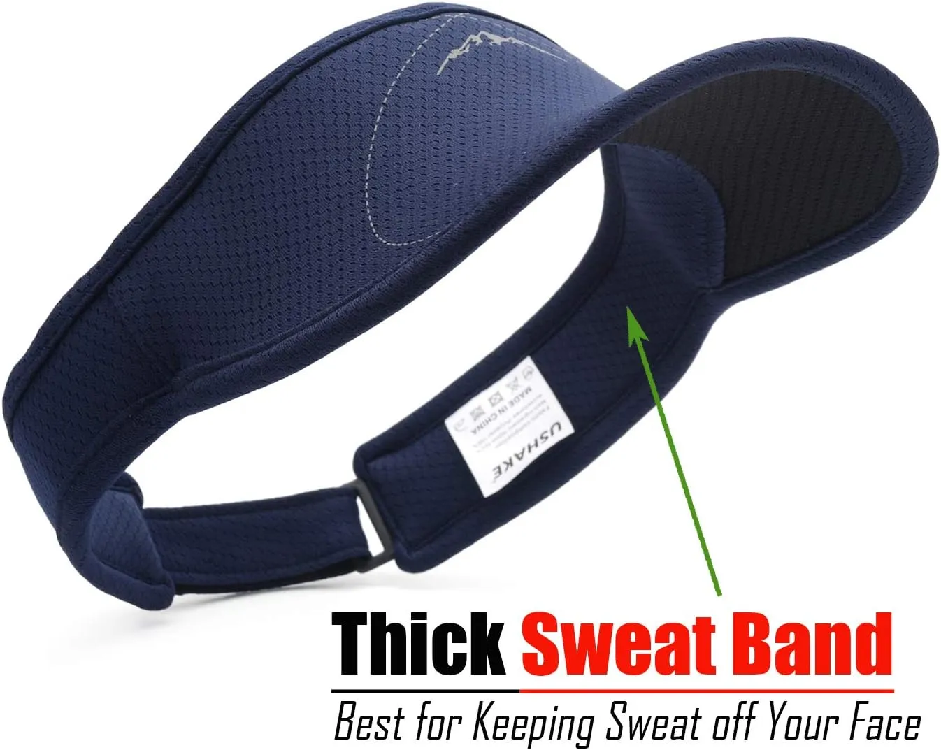 USHAKE Sports Sun Visor for Man or Woman in Golf Running Jogging Tennis Hiking