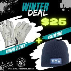 Winter Deal - Pair of Rigger Gloves   Beanie